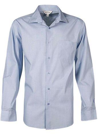 Aussie Pacific Grange Men's Long Sleeve Shirt 1902l Corporate Wear Aussie Pacific Mid Blue XXS 